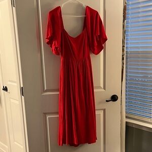 NWT Sugarlips Vibrant Red Backless Dress - M